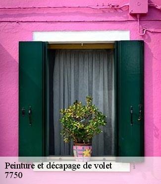 Peinture et décapage de volet