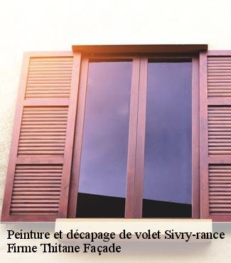 Peinture et décapage de volet